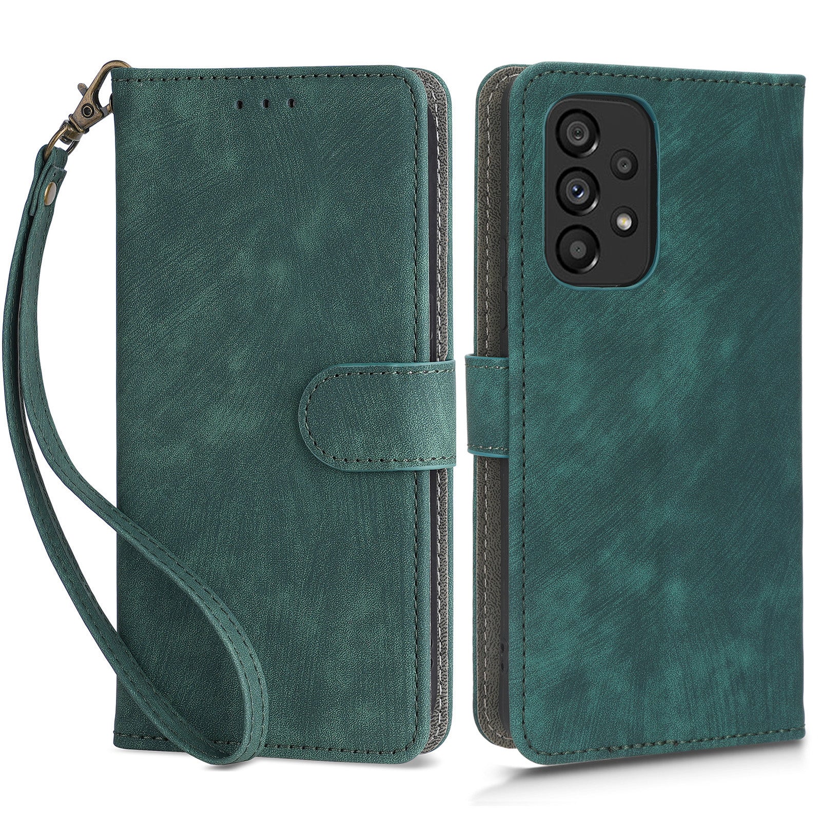 For Samsung Galaxy A73 5G RFID Blocking Leather Anti-drop Phone Case Flip Stand Wallet Cover with Hand Strap For Samsung Galaxy A73 5G RFID Blocking Leather Anti-drop Phone Case Flip Stand Wallet Cover with Hand Strap